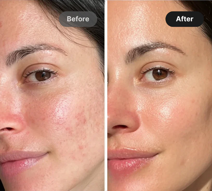 Before and after results