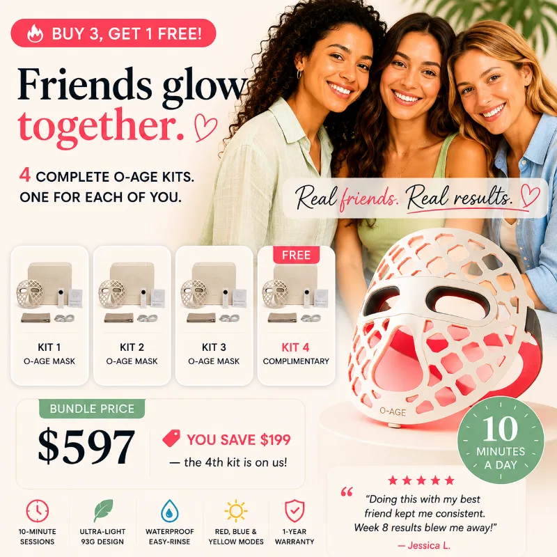 O-AGE Friends Glow Bundle — 4 kits, 1 glowing journey